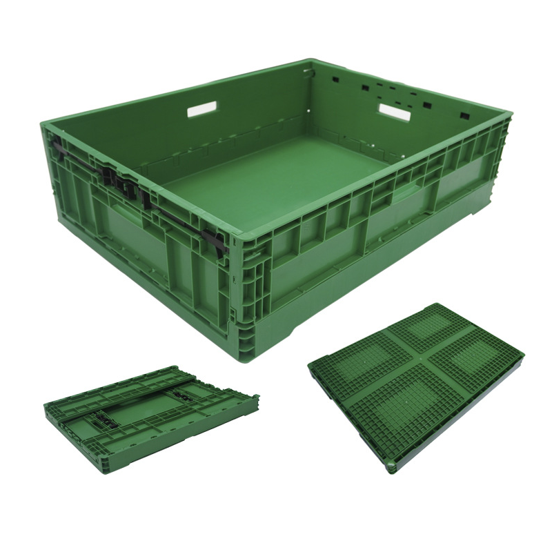 What benefits do plastic folding crates bring to businesses?