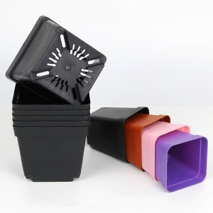 Plastic Seedling Pots Small Square Nursery Pot