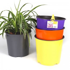 Round Plastic Pot Garden Nursery Plant Pots