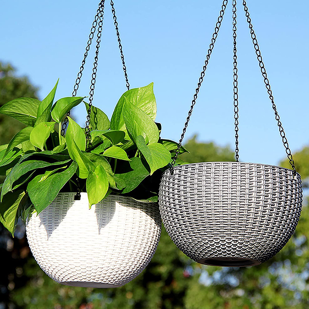 About Self-Watering Hanging Flower Pots
