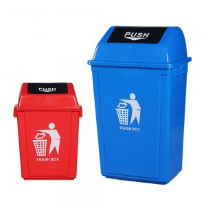 Waste Segregation Dustbins Push Lid Dustbin