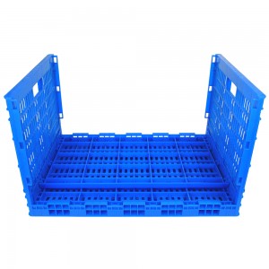 Vented Plastic Fruit And Vegetable Crates Foldable Crate