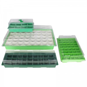 Garden Nursery Seed Starter Tray Kit Seedling Tray with Dome