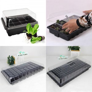 Garden Nursery Seed Starter Tray Kit Seedling Tray with Dome