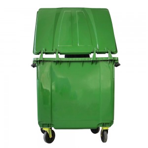 660L Outdoor Plastic Dustbin Waste Container 