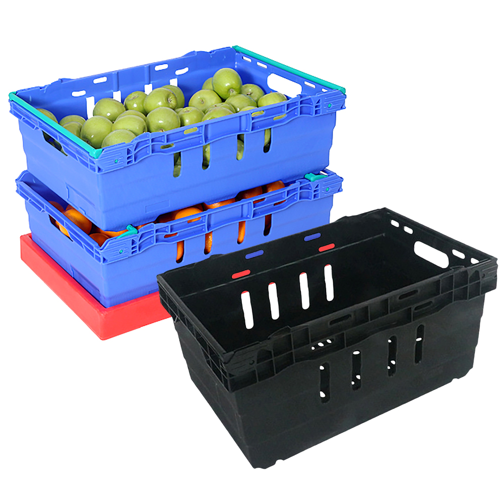 What are Bale Arm Stacking and Nesting Crates?